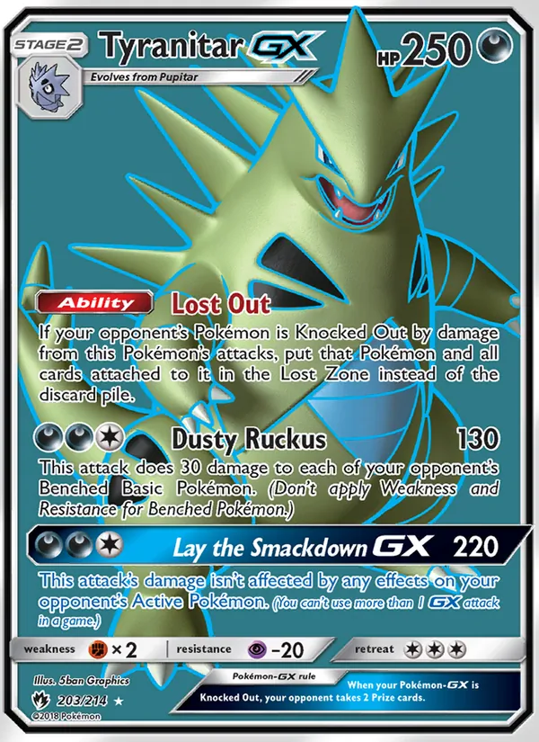 Tyranitar GX full card art