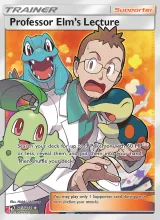 Professor Elm’s Lecture · Lost Thunder Pokémon card