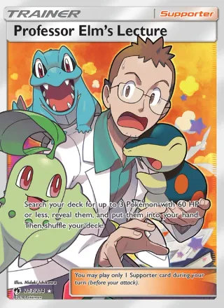 Professor Elm’s Lecture #213 · Lost Thunder Pokémon card