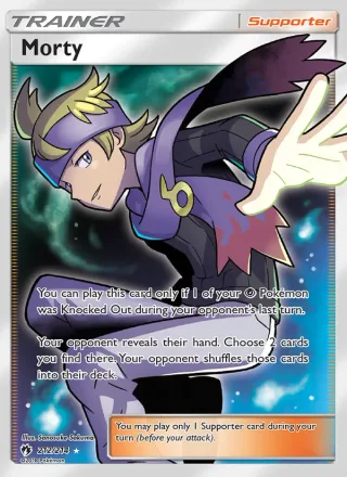 Morty #212 · Lost Thunder Pokémon card