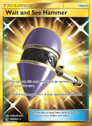 Wait and See Hammer #236 · Lost Thunder Pokémon card