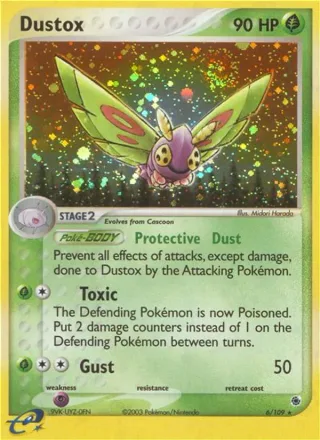 Dustox #6 · Ruby & Sapphire Pokémon card