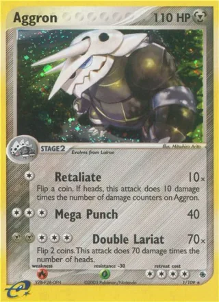 Aggron #1 · Ruby & Sapphire Pokémon card