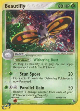 Beautifly #2 · Ruby & Sapphire Pokémon card