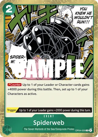 Spiderweb #OP04-035 · Kingdoms of Intrigue One Piece card