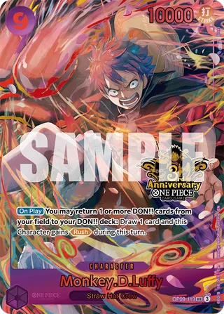Monkey.D.Luffy (Japanese Version 3rd Anniversary Set) #OP09-119-japanese-version-3rd-anniversary-set · One Piece Promotion Cards One Piece card
