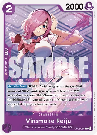 Vinsmoke Reiju (Jolly Roger Foil) #OP06-068-jolly-roger-foil · Premium Booster -The Best- One Piece card