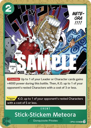 Stick-Stickem Meteora #OP05-039 · Awakening of the New Era: 1st Anniversary Tournament Cards One Piece card