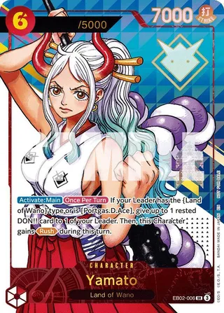 Yamato (Serial Numbered) #EB02-006-serial-numbered · One Piece Promotion Cards One Piece card