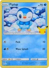 Piplup · McDonald's Collection 2021 Pokémon card