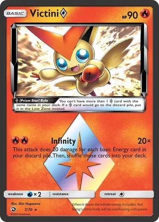 Victini ◇ #7 · Dragon Majesty Pokémon card