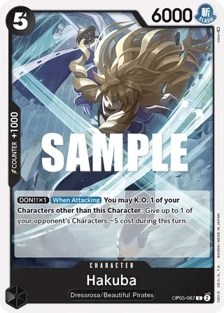 Hakuba #OP05-087 · Awakening of the New Era: 1st Anniversary Tournament Cards One Piece card