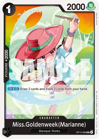 Miss.Goldenweek(Marianne) #OP14-085 · The Azure Sea's Seven One Piece card