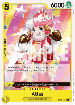 Atlas #OP07-098 · 500 Years in the Future Pre-Release Cards One Piece card