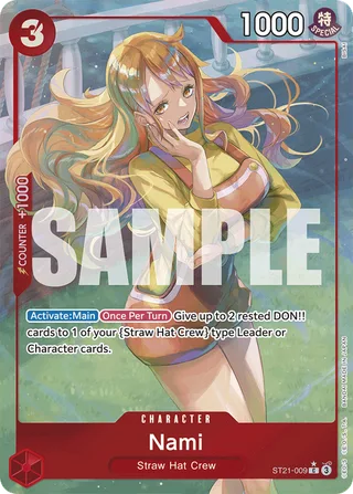 Nami (Parallel) #ST21-009-parallel · ST-21: Starter Deck 21 EX Gear 5 One Piece card