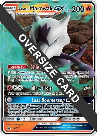Alolan Marowak GX - SM187 #SM187 · Jumbo cards Pokémon card