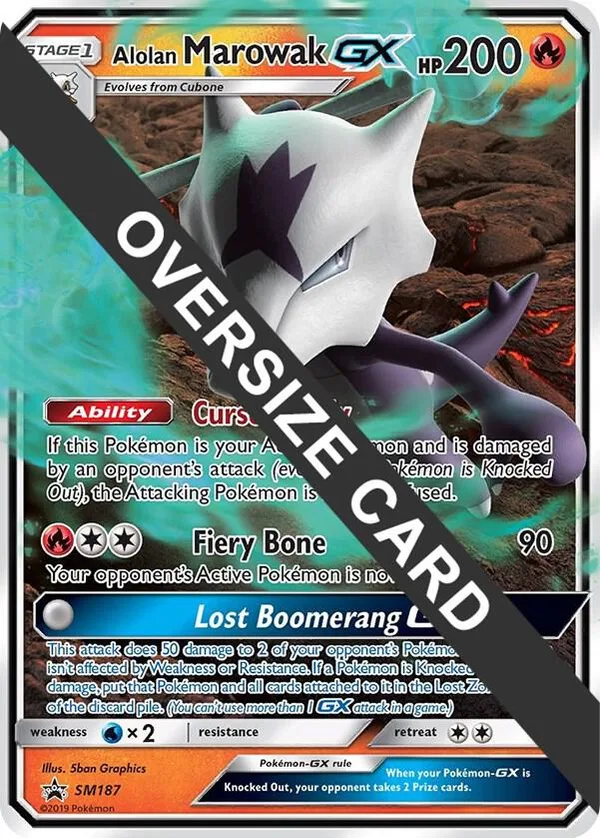 Alolan Marowak GX - SM187 full card art