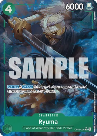 Ryuma (Alternate Art) #OP06-036-alternate-art · Premium Booster -The Best- One Piece card