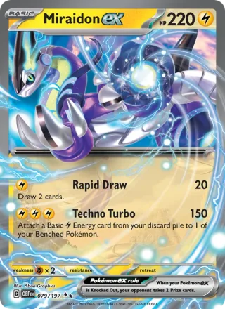 Miraidon ex #079 · Obsidian Flames Pokémon card