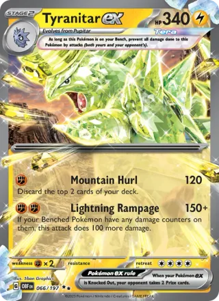 Tyranitar ex #066 · Obsidian Flames Pokémon card