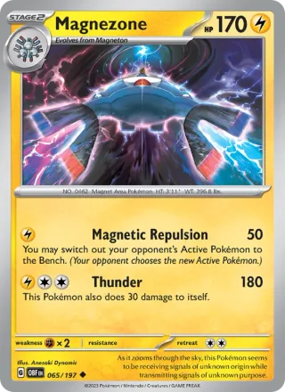 Magnezone #065 · Obsidian Flames Pokémon card