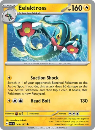 Eelektross #069 · Obsidian Flames Pokémon card