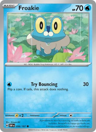 Froakie #056 · Obsidian Flames Pokémon card
