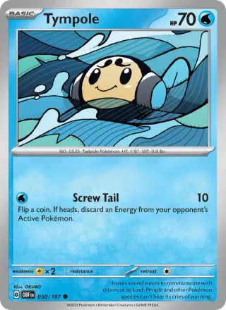 Tympole #050 · Obsidian Flames Pokémon card