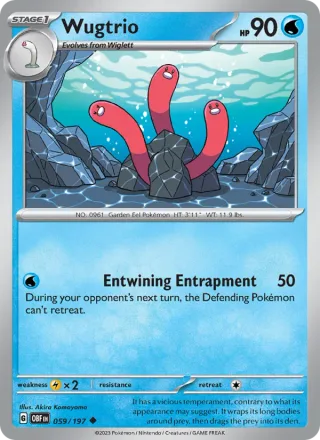Wugtrio #059 · Obsidian Flames Pokémon card