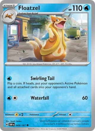 Floatzel #049 · Obsidian Flames Pokémon card