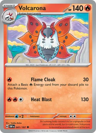 Volcarona #041 · Obsidian Flames Pokémon card