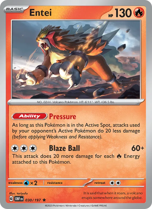 Entei full card art