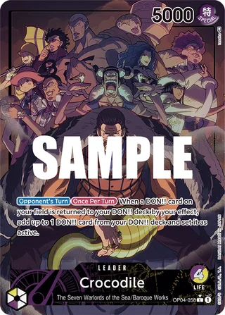 Crocodile (Alternate Art) #OP04-058-alternate-art · Kingdoms of Intrigue One Piece card
