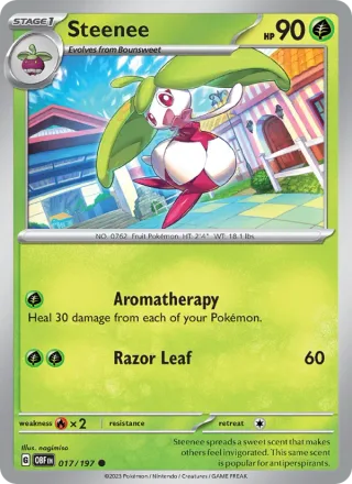 Steenee #017 · Obsidian Flames Pokémon card