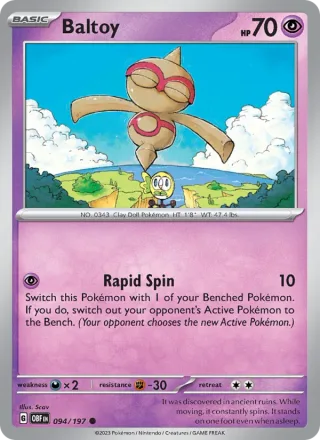 Baltoy #094 · Obsidian Flames Pokémon card