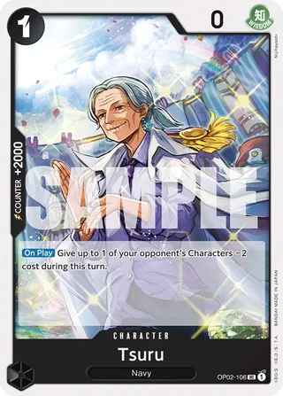 Tsuru (Jolly Roger Foil) #OP02-106-jolly-roger-foil · Premium Booster -The Best- One Piece card