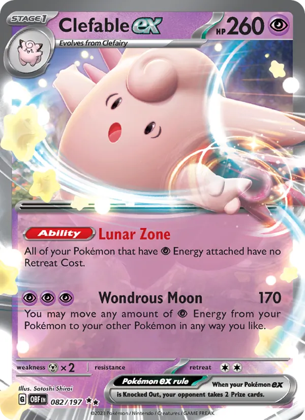 Clefable ex full card art