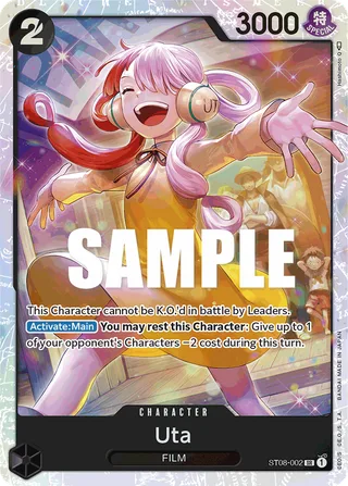 Uta #ST08-002 · ST-08: Starter Deck 8 Monkey.D.Luffy One Piece card