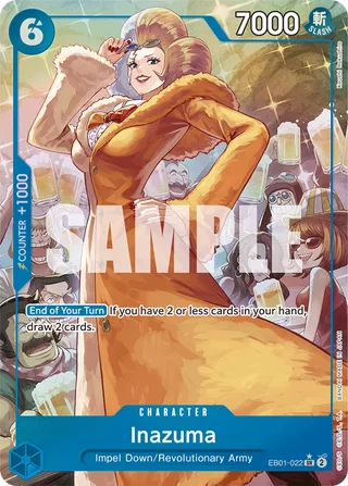 Inazuma (Alternate Art) #EB01-022-alternate-art · Extra Booster: Memorial Collection One Piece card