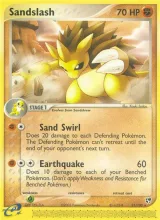 Sandslash · Sandstorm Pokémon card