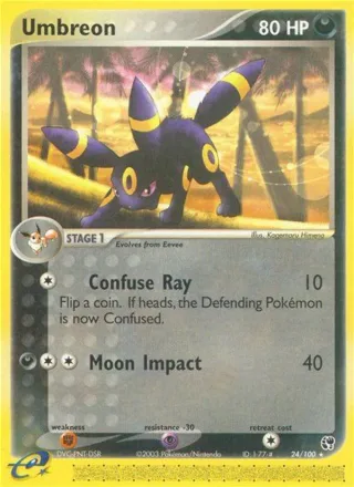 Umbreon #24 · Sandstorm Pokémon card