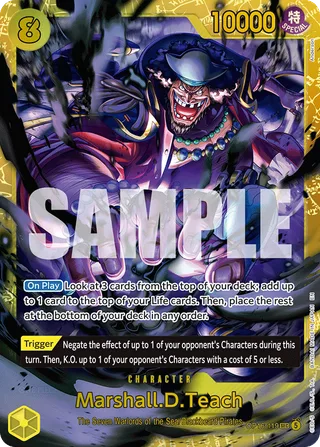 Marshall.D.Teach #OP16-119 · The Time of Battle One Piece card