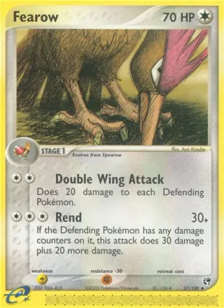 Fearow #37 · Sandstorm Pokémon card