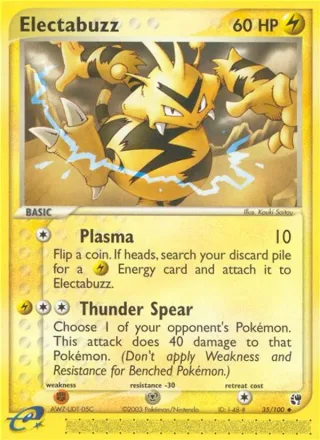 Electabuzz #35 · Sandstorm Pokémon card
