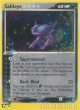 Sableye · Sandstorm Pokémon card