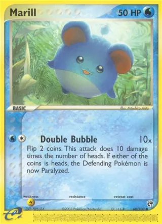 Marill #68 · Sandstorm Pokémon card