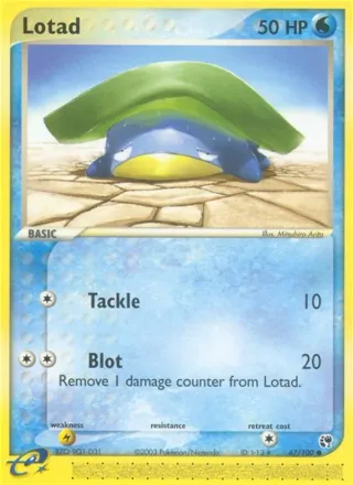 Lotad #67 · Sandstorm Pokémon card