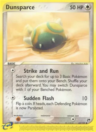 Dunsparce #60 · Sandstorm Pokémon card