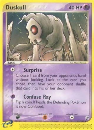 Duskull #61 · Sandstorm Pokémon card