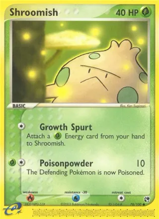 Shroomish #78 · Sandstorm Pokémon card